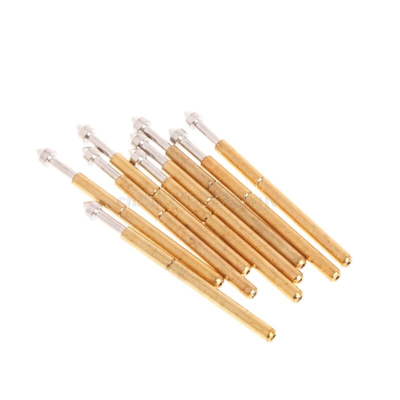 100Pcs Spring Test Probe Pogo Pin P75-E2/P100-B1/P100-E2/P75-LM2/P50-B1 Dia 0.5/1.02/1.3/1.36mm Length 16.5/33.35mm O31