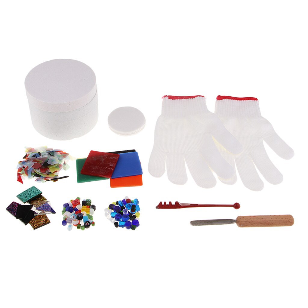 10 stücke Mikrowelle Ofen Bausatz und DIY verschmelzen Glas Schmuck einstellen Machen DIY Schmuck Glas verschmelzen Werkzeuge Mikrowelle Ofen Bausatz