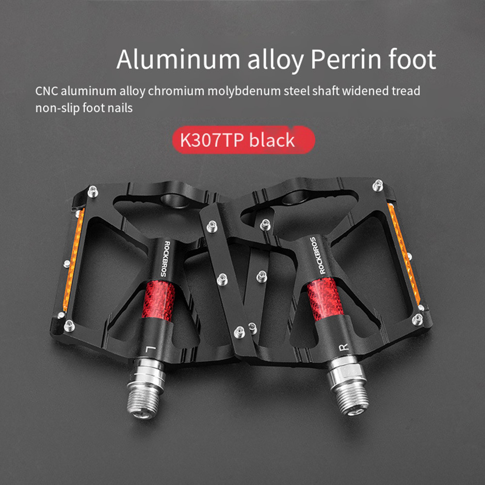 ROCKBROS Bicycle Pedal, Peilin Anti Slip Mountain Bike Pedal, Aluminum Alloy Riding Pedal, Mountain Bike Bicycle Accessories: Light Grey