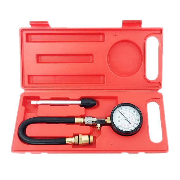 Gasoline Engine Compression Tester Auto Petrol Gas Engine Cylinder Automobile Pressure Gauge Tester Automotive Test Kit 0-300psi: B Set