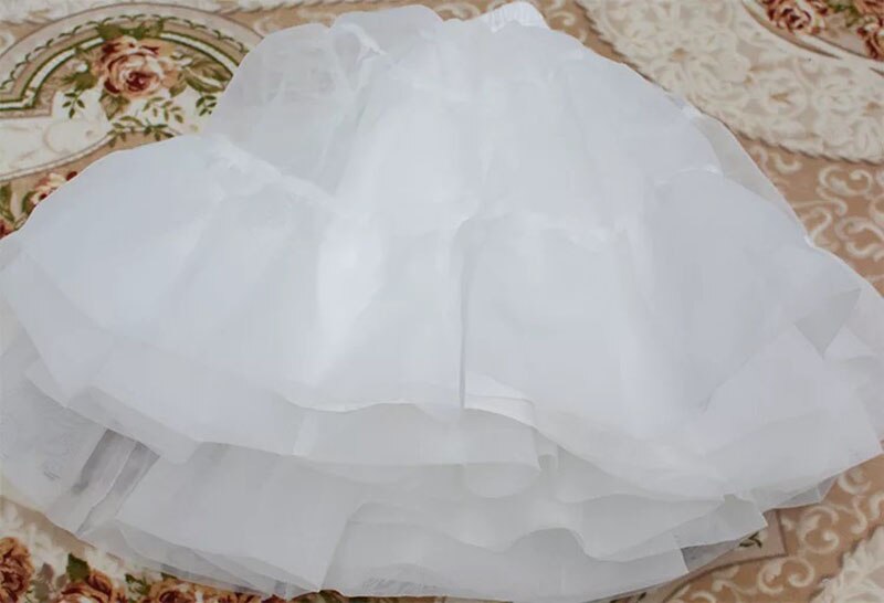Katoen Organze Hoopless Hoepelrok Ruffle Onderrok Prinses Kostuum Meisjes Pluizige Rok Bouffant Lolita Petticoat Voor Vrouwen