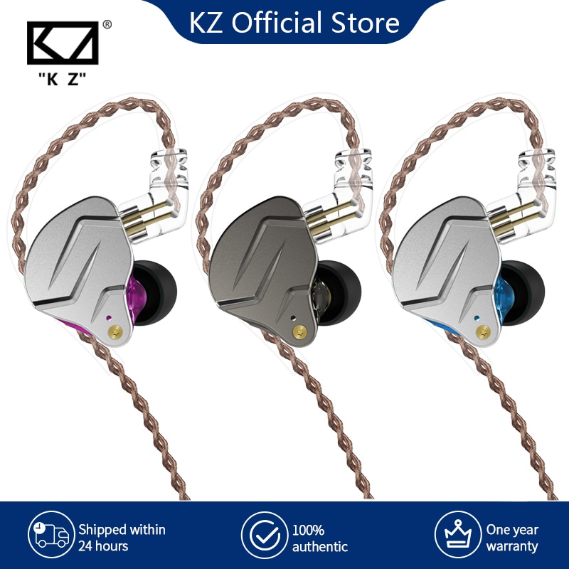 Kz Zsn Pro Metal Koptelefoon 1BA + 1DD Hybride Technologie Hifi Bass Oordopjes In Ear Monitor Hoofdtelefoon Sport Noise Cancelling headset