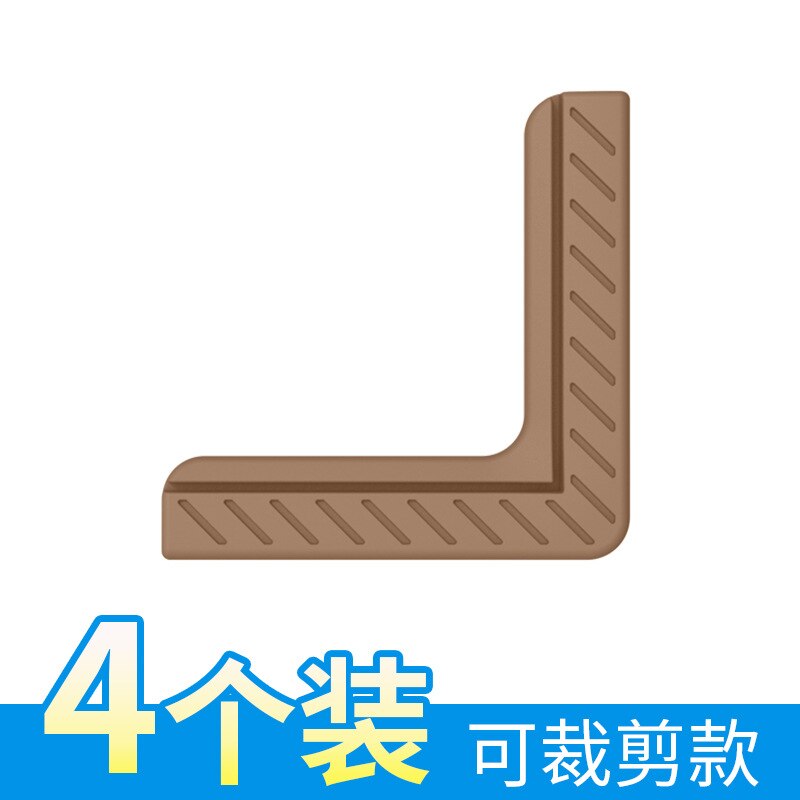 Gebroken Brug Aluminium Raam Hoek Protector Anticollision Hoek Aluminium Legering Plastic Staal Venster Hoorn Hoek Anticollision: 4 Pack  Upgraded  Brown
