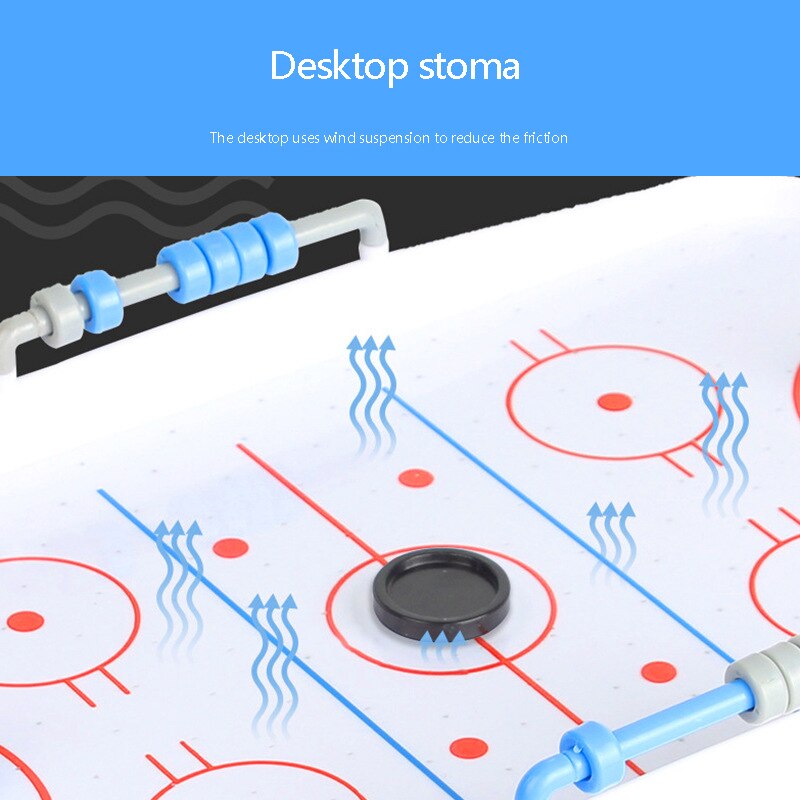 Tafelblad Air Hockey Tafel Mini Arcade Air Tafel Top Spel Voor Kinderen, Tieners, en Volwassenen Batterij-Operated Geen Inclusief Batterij