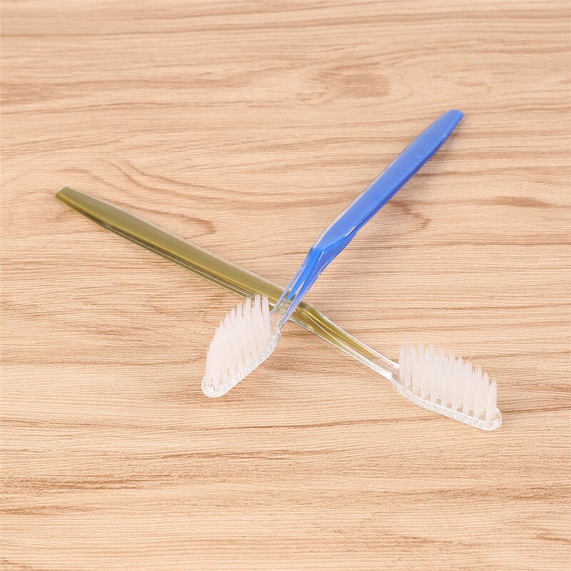 50 PCE Disposable Toothbrushes Individual Wrapped Dual Color Hotel Supplies Individually Packaged Soft Bristle Toothbrush