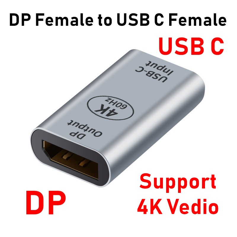 USB Typ C Adapter Stecker auf USB/HDMI-kompatibel/DP/VGA/Mini DP/RJ45 Buchse 4K/8k 60Hz Vedio Transfer für Laptop Telefon Macbook Pro: Grey