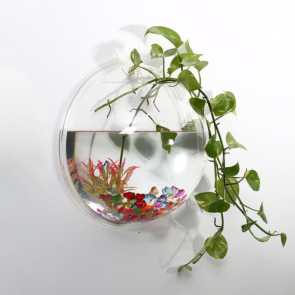 Kreative Hängen Glas Blume Fisch Vase Hause Garten Zauberstab Dekor Hängen transparent Vase Panzer Aquarium Container-Heimat Zimmer Dekor
