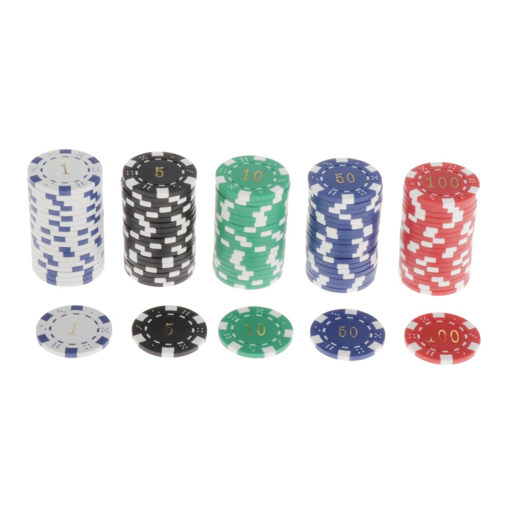 Clay Poker Chips Texas Holdem Chips, Pak Van 100, Casino Board Game Token 4 Cm