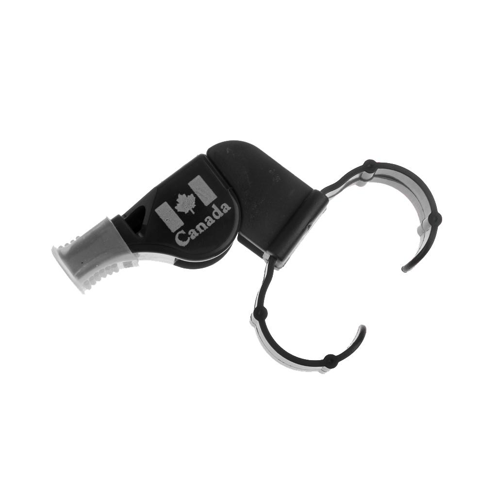 Plastic Derby Skate/Football/Sport Referee Finger Mouth Grip Whistle Black 80 x 35 x 25mm