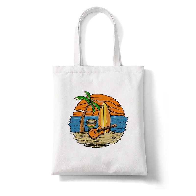 Pogue Leven Buitenste Banken Tv Print Shopper Bag Tote Bag Shopping Reistassen Canvas Handtas Grote Capaciteit College Strand tas: C161