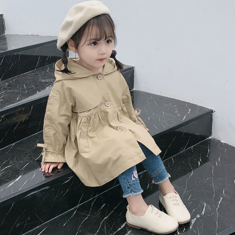 Kinderen Windjack Jas Voor Meisje Herfst Wind Jas Meisje Trenchcoat Jongens Kids Bovenkleding Jas Voor Meisje Jas Kinderen Kleding: D22402-2 / 3T