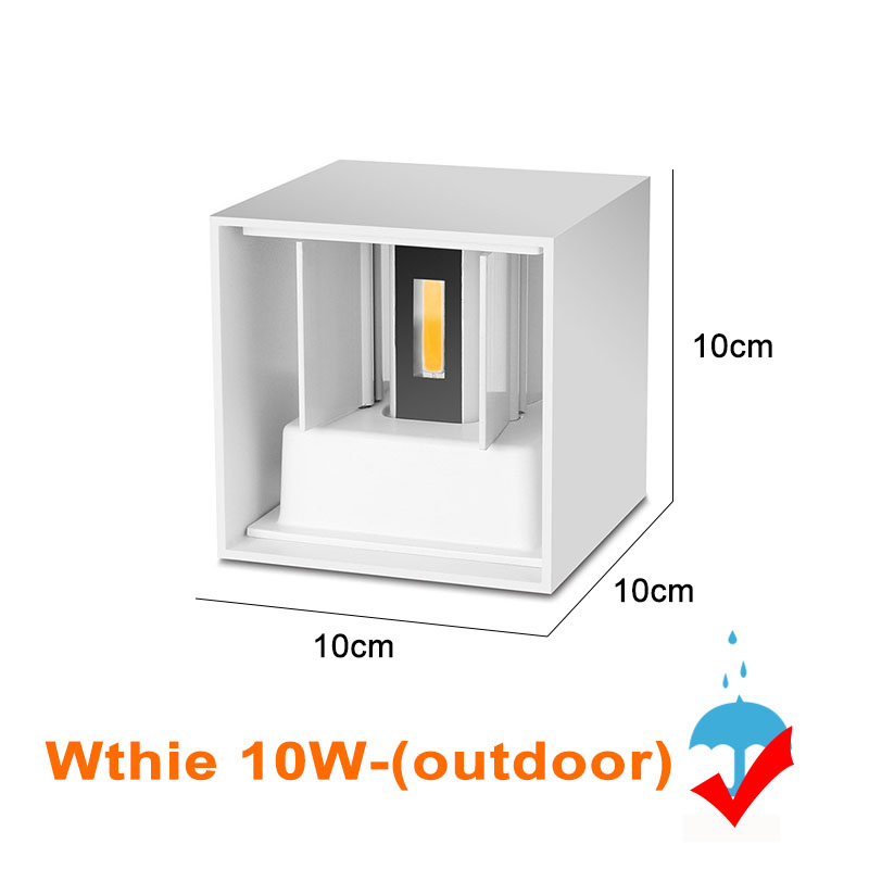 7W 10W Led Wandlamp Outdoor Indoor Waterdichte IP65 Veranda Tuin Wandlamp Blaker Balkon Terras Decoratie Verlichting lamp: Outdoor-White-10W / Cool white