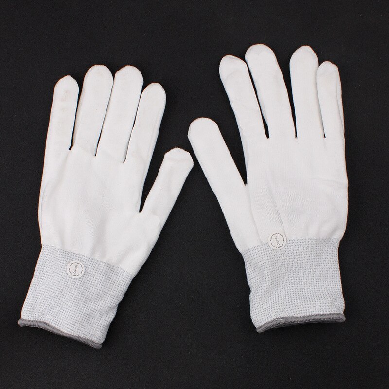 Gants de squelette d&#39;halloween unisexe colorés, 1 paire de gants LED Rave Light Light Finger Lighting clignotant
