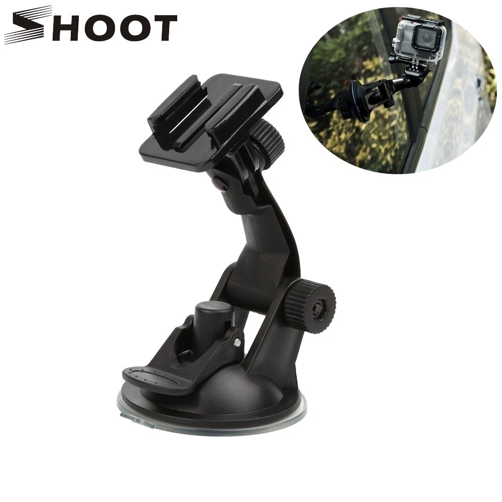 Atirar ventosa portátil para gopro hero 9 8 7 6 5 preto xiaomi yi 4k sjcam m10 sj8 câmera janela do carro otário ir pro suporte de montagem