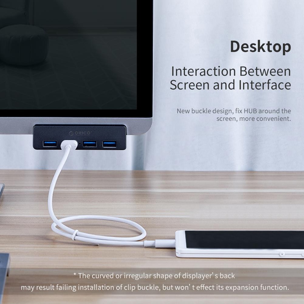 HUB USB 3.0 à Clip, 4 Ports, pour ordinateur portable de bureau, disque dur Mobile, clavier, souris, accessoires d&#39;ordinateur