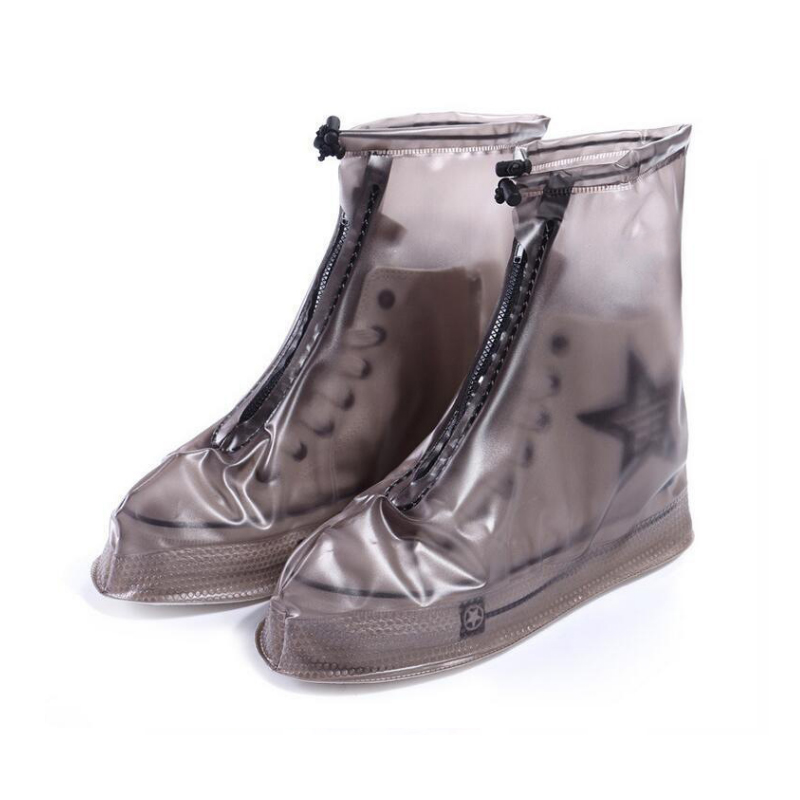 Antislip Wateproof Laarzen Unisex Regen Schoenen Cover Herbruikbare Rits Hoge Top Rainny Dag Protector Schoenen Case Dikke Regendicht boot