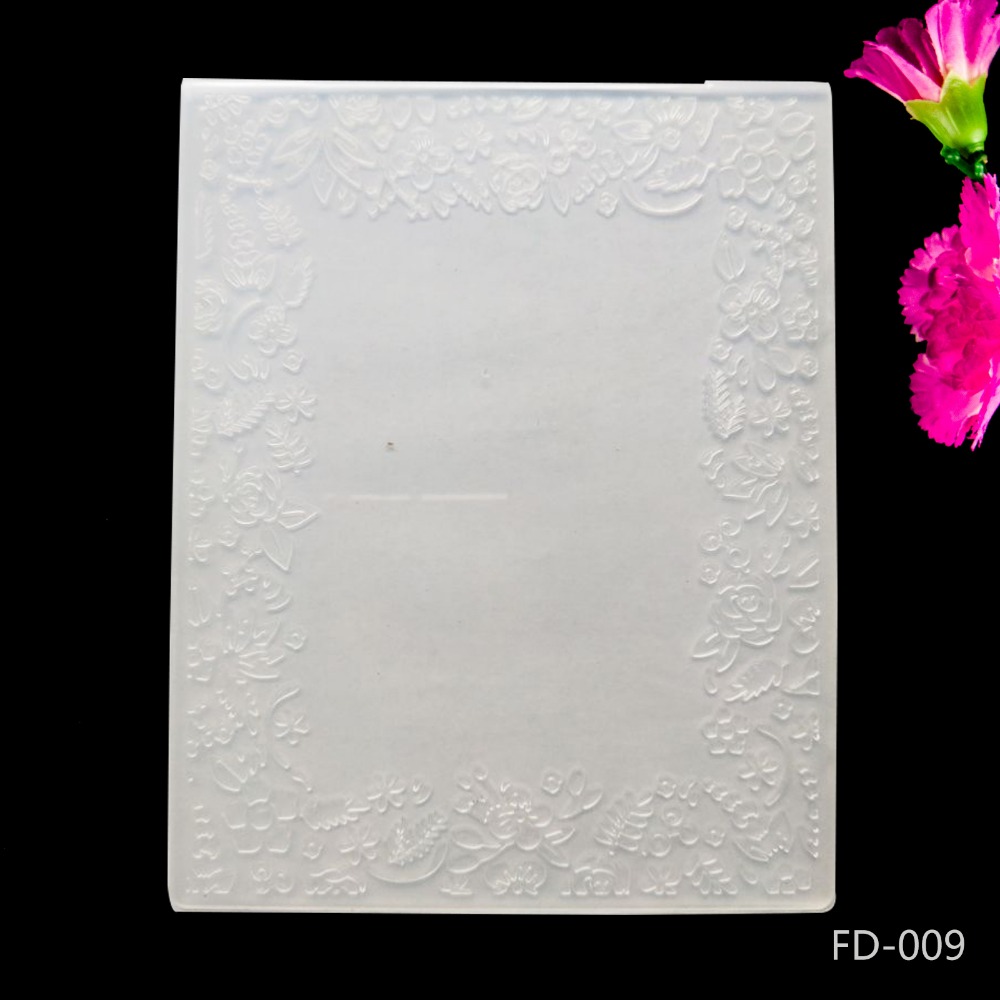 AZSG Embossing Mappen Collection 3 van Mappen voor Scrapbook Map voor Scrapbook DIY Album Card Tool Plastic Template: fd009
