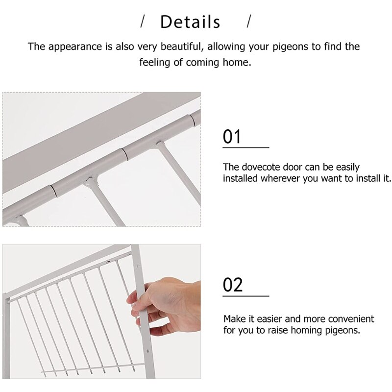 Pigeon Door Wire Bars Frame T-Trap Entrance Trapping Doors Loft Supplies for Show Pigeons Carrier Pigeons Race Pigeons Y5GB