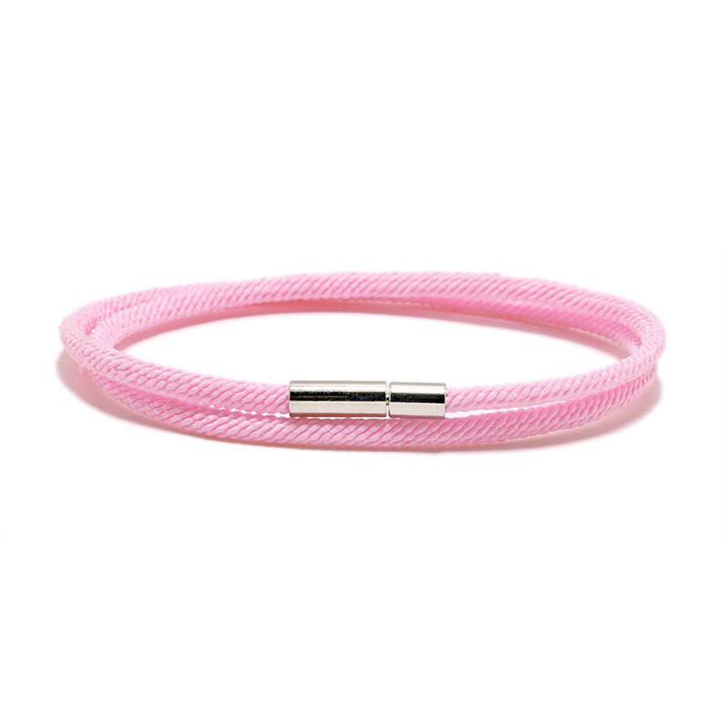 Coppia di braccialetti in corda di milano nuovi modelli di esplosione transfrontaliera fibbia doppio strato milano linea bracciali in corda a mano per donna