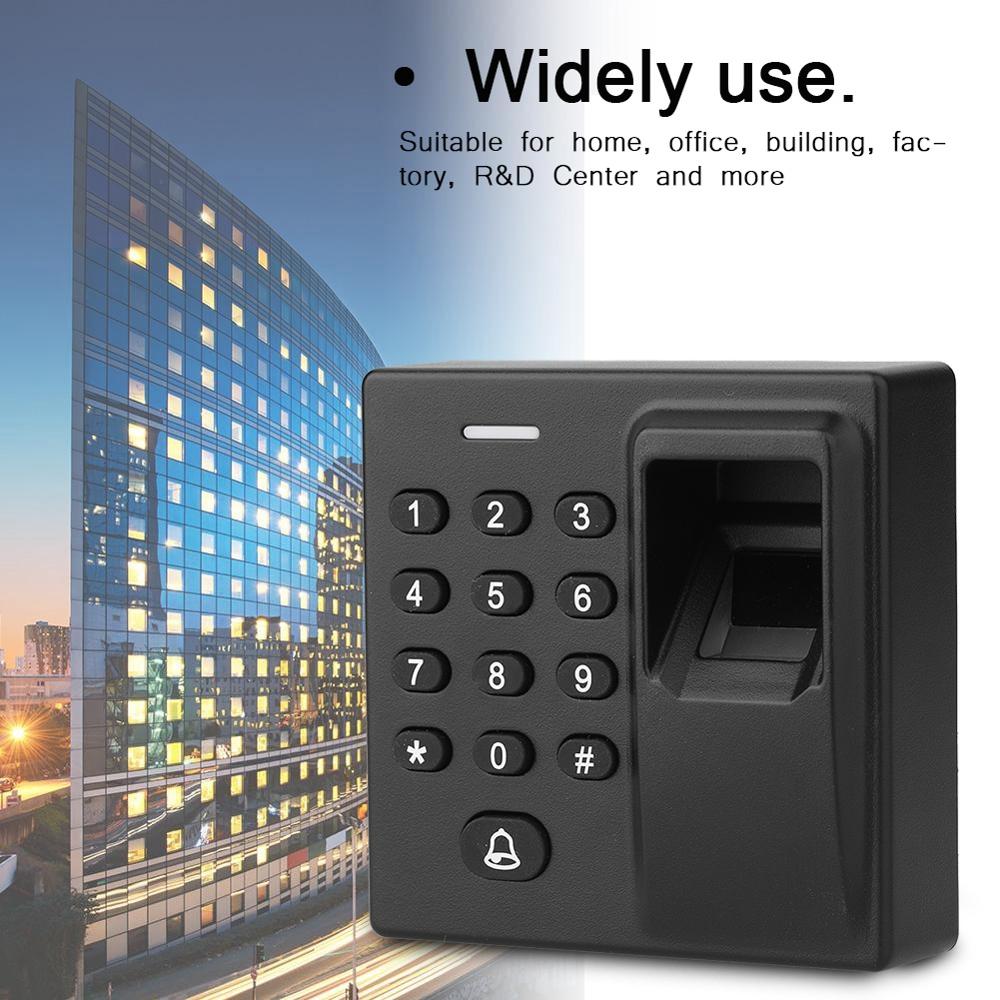 12V Biometric Fingerprint Recognization + RFID Card Reader Scanner + Password Backlight Keypad 125KHz Card Access Control Syetem