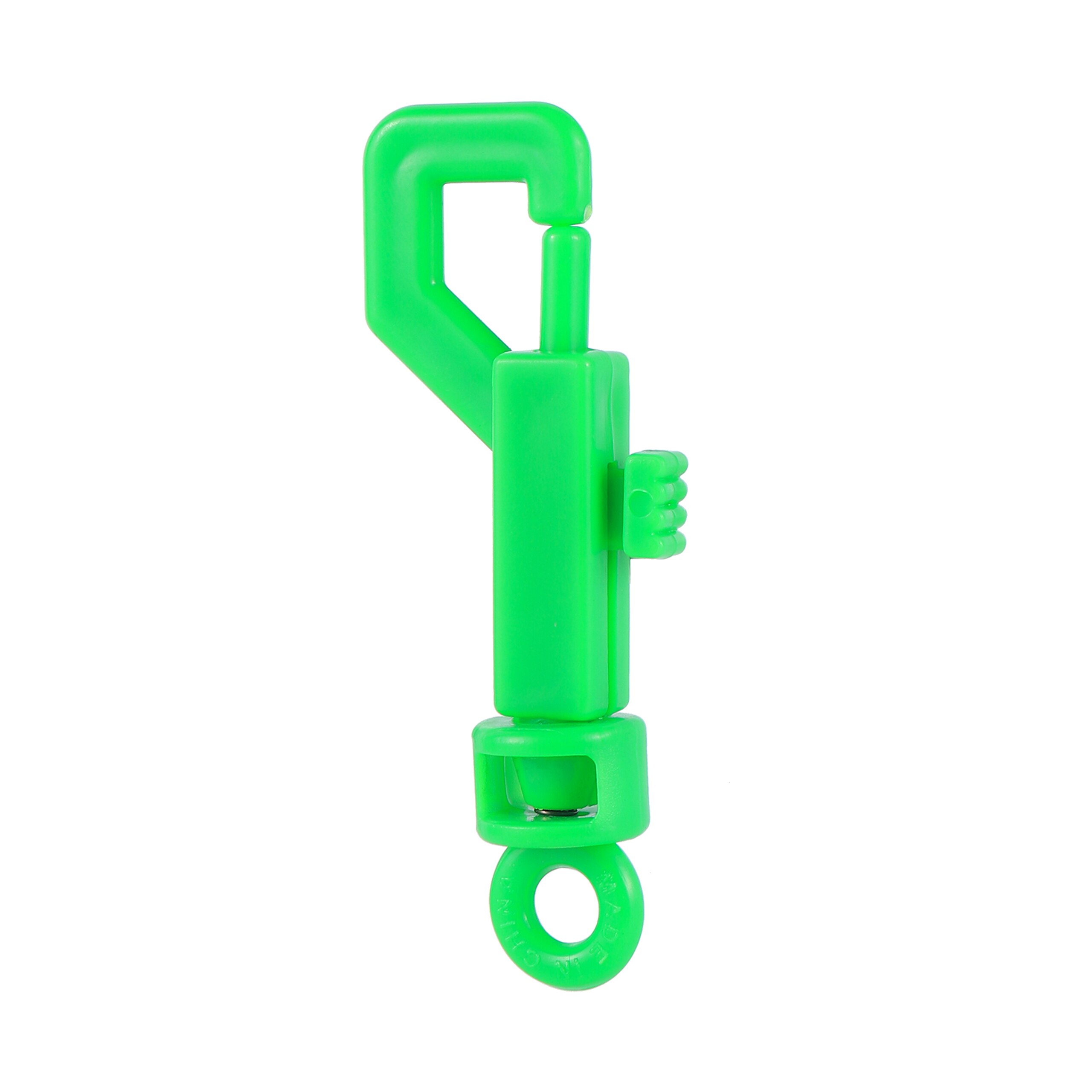 Cerradura de plástico para jaula de pájaros, cerrojo para puerta de jaula de palomas, Color arcoíris, gancho para llaves, 1 pieza: Green