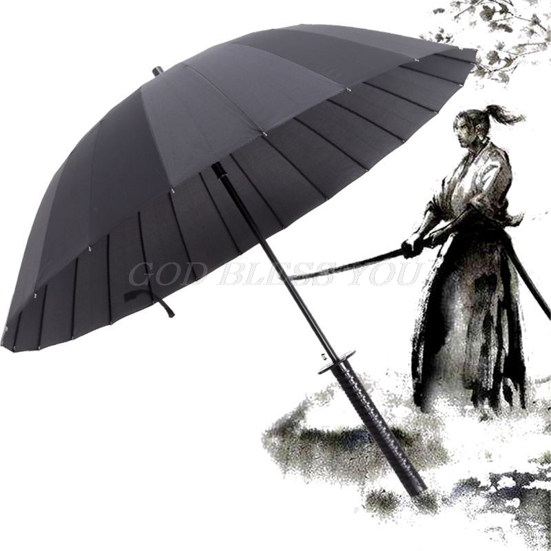 Paraguas con mango de espada samurái, Katana Ninja, larga, japonesa, ,