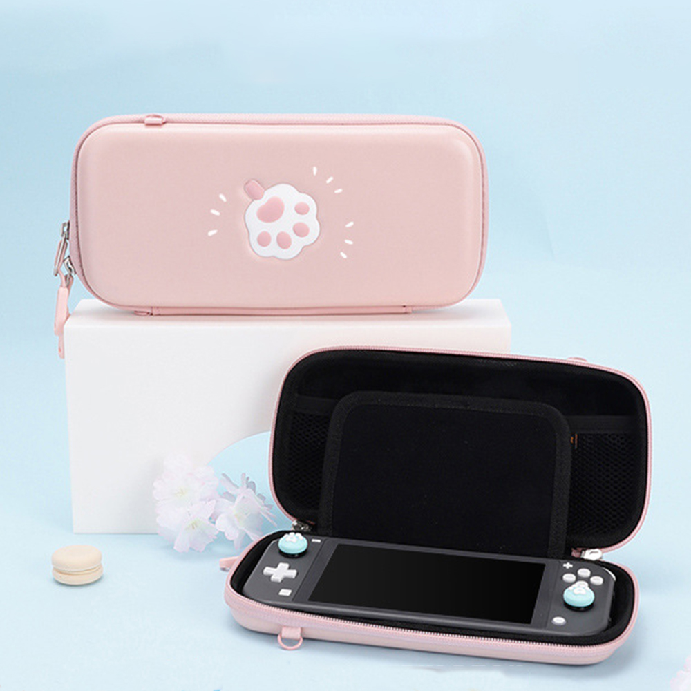 Bolsa de gato Rosa bonito para Nintendo Switch, cubierta/bolsa de almacenamiento para Nintendo Switch Lite, accesorio de juego