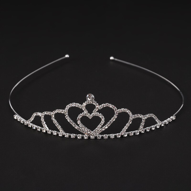 AINAMEISI Crystal Princess Crown Girls Tiaras Hair Accessories Rhinestone Bridal Headband Women Wedding Hair Jewelry: 8