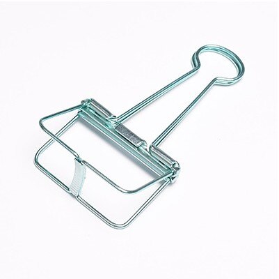 6 stuks/pak schattige 50mm bindklemmen metalen klembordklem met beschermende plastic hoek paperclips kantoorklemmen