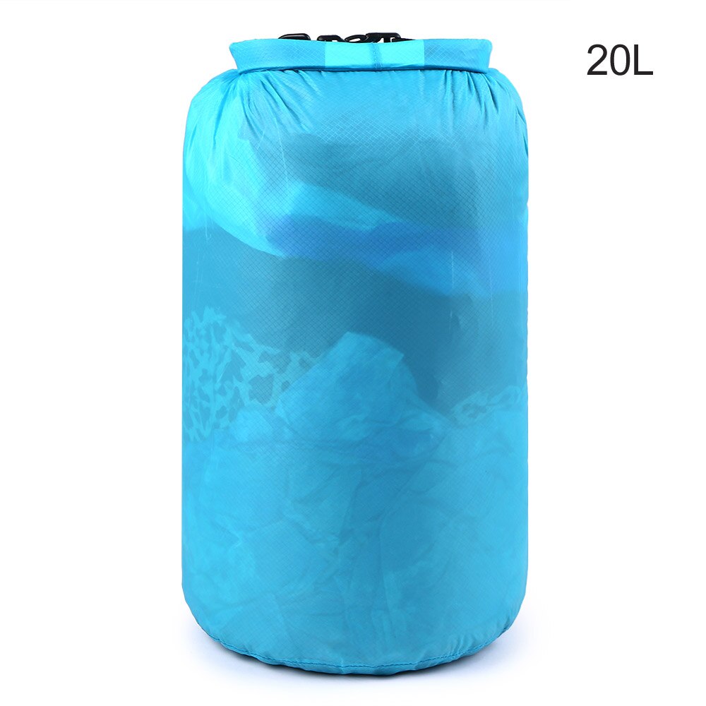 Bolsa natación impermeable Ultra ligera Camping playa canotaje kayak río Trekking Drifting bolsa seca 10L / 20L: 20L