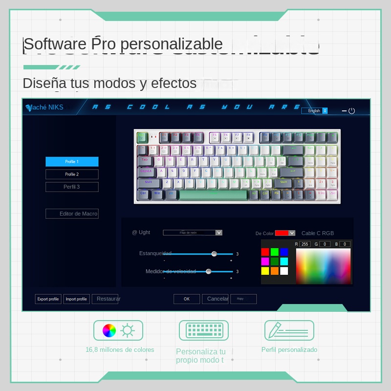 Klawiatura mechaniczna klawiatura do gier Machenike K500 przewodowa klawiatura Hot swap 94 klawisze światło RGB Mac Windows