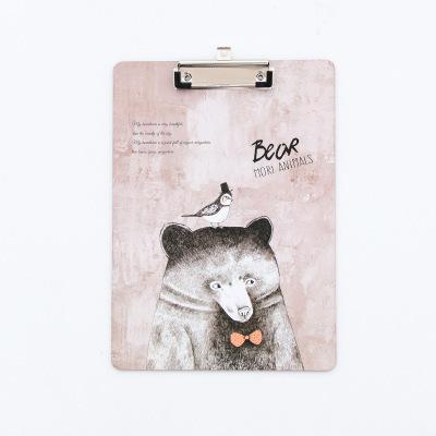 Kantoor w dier recht board clip spalk Kawaii klembord contract clip boek A4 Plastic Map: 12