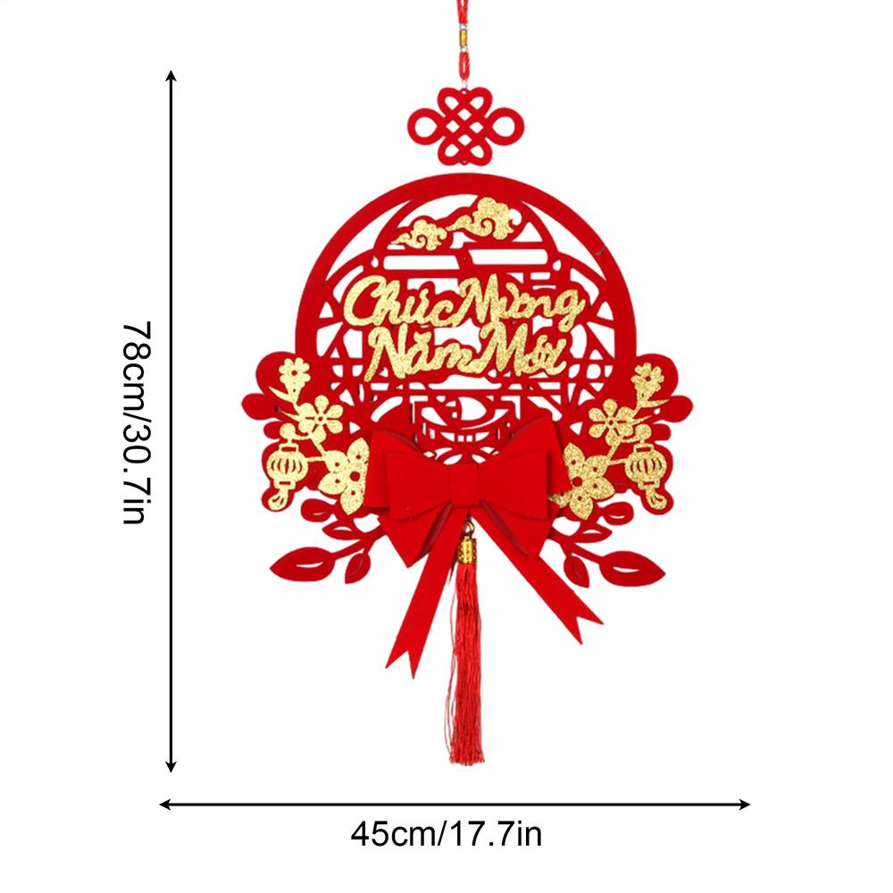 Vietnamese Year Decorations Red Year Home Decoration Spring Festival Decorations Unique Decorative Ornaments Lucky: Pink