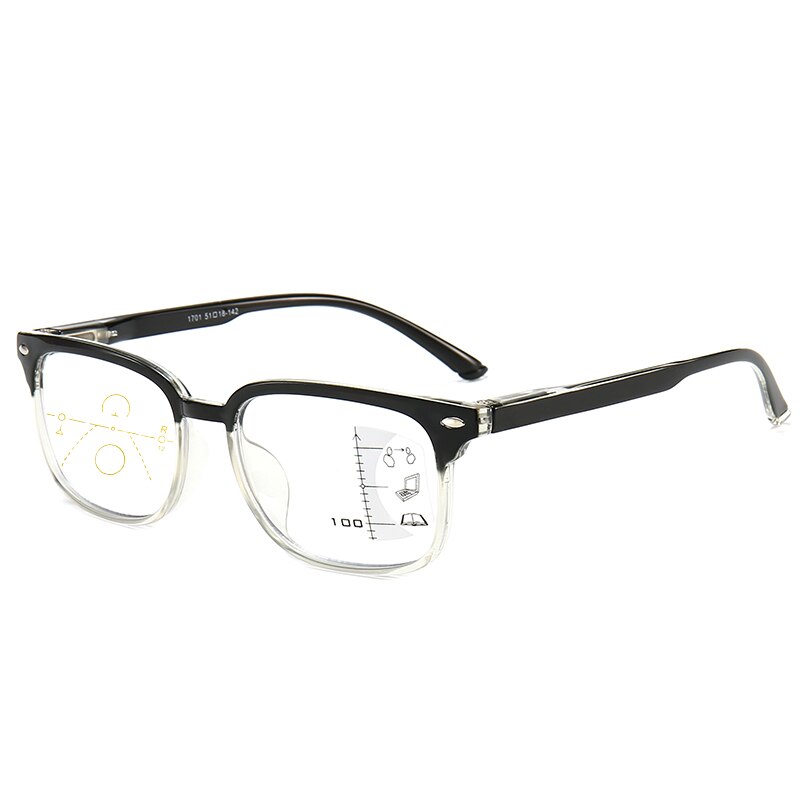 Lunettes de lecture multifocales progressives pour hommes et femmes, Anti-lumière bleue, Vintage, pour ordinateur, carrées presbytes, 2025
