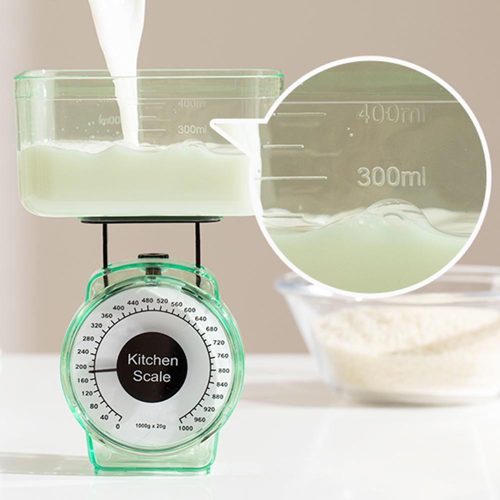 Kitchen Scale Restaurant Cooking With Easy Reading Mechanical Tool Vegetables Kitchen 1kg Scale Dial Spring Weighing Portab R3G4