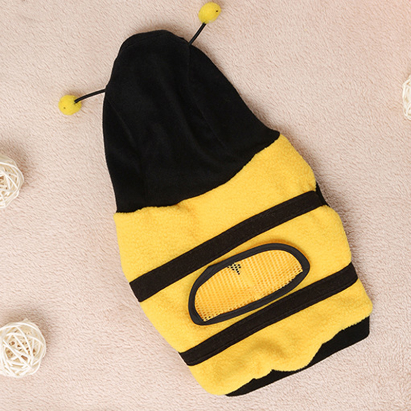 Pet Capuchon Kleding Leuke Fancy Puppy Kleding Kostuum Kat Jas Outfit Bee Stijl Professionele Home Huisdieren Doek