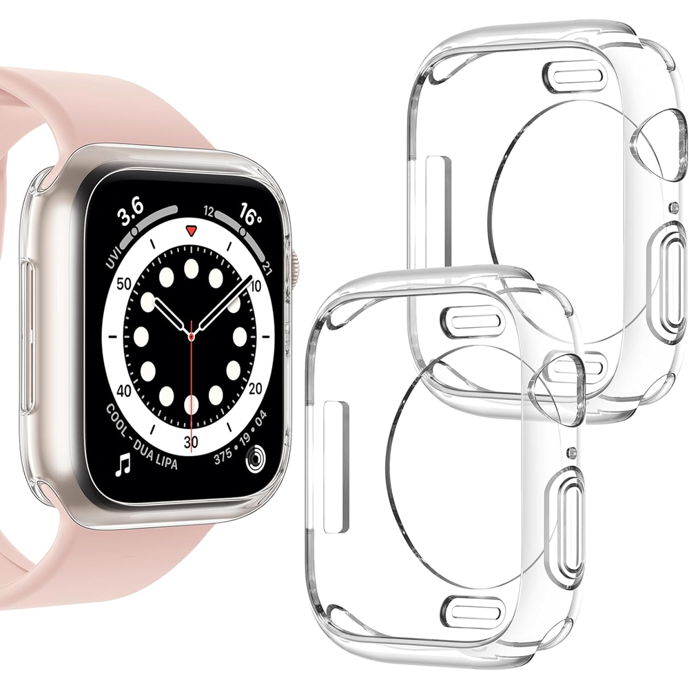 Hoesje Voor Apple Watch 49Mm 44Mm 45Mm 41Mm 40Mm 42Mm 38Mm Geen Screenprotector Full Tpu Bumper Cover Iwatch Serie Ultra 9 8 7 Se 6