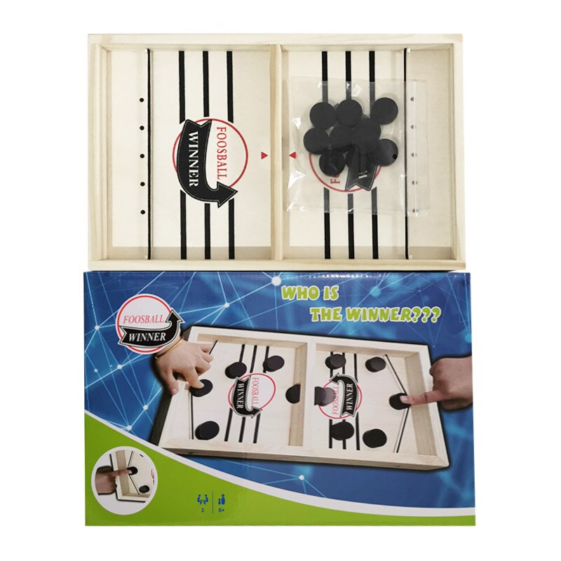 Fast Hockey Sling Puck Game Paced Sling Puck Winner Fun Toys Board-Game Party Game Toys For Adult Child Family Hockey Toy