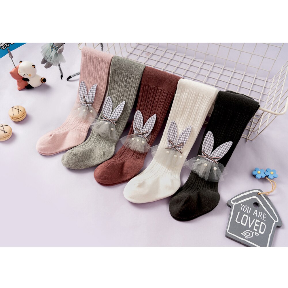 Marka Nowy niemowlę dziewczyny rajstopy dzianiny maluch dzieci bawełniane rajstopy antypoślizgowe bawełniane łuk stałe jesień na co dzień zima moda gorący 2019