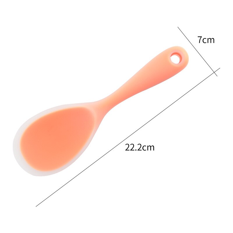 Silicone Rice Scoop High Temperature Resistant Rice Spoons Anti-scalding Rice Paddle For Kitchen Utensils