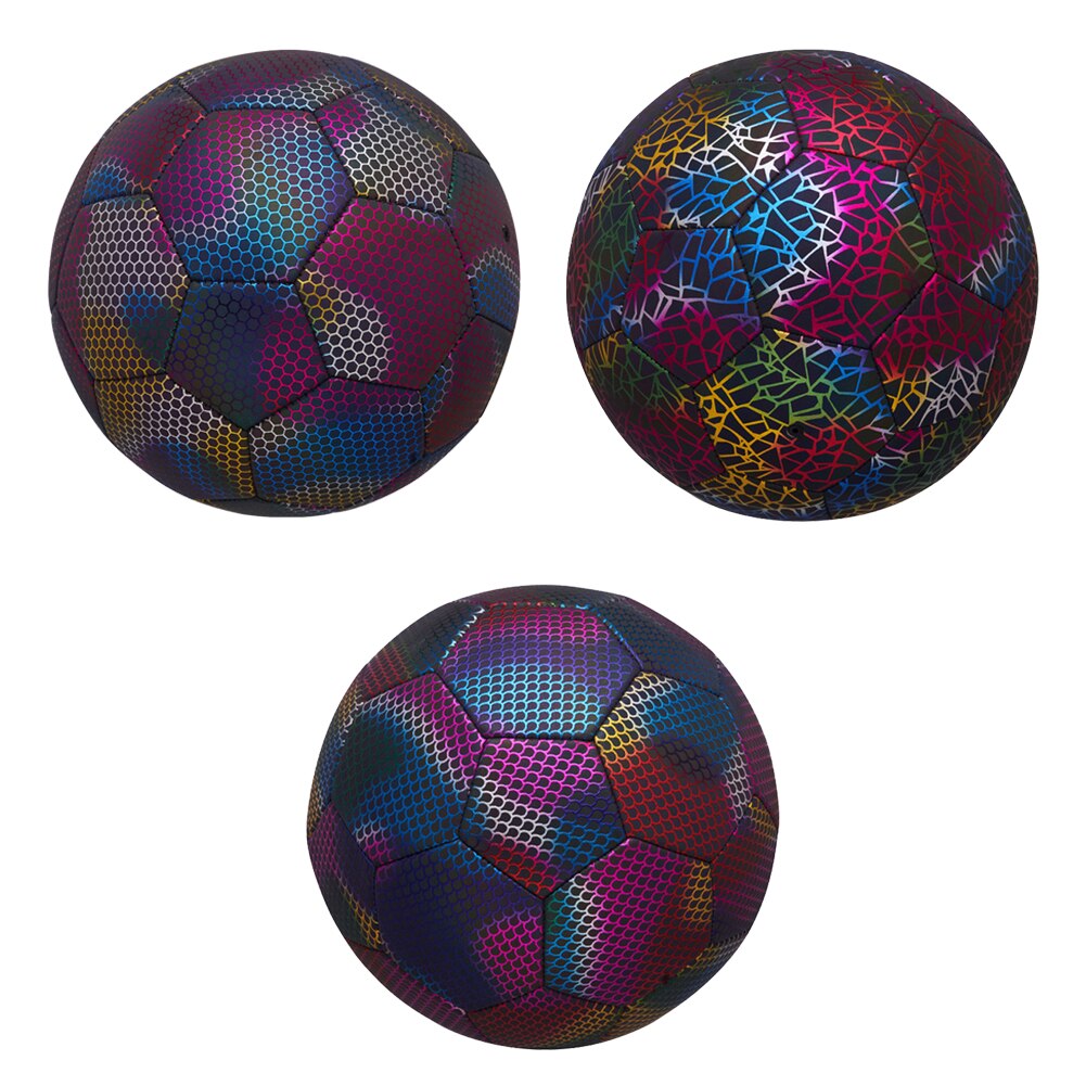 Ballon De Football Réfléchissant, Lumineux, Brille Dans La Nuit, Pour Adultes Et Enfants, Compétition D&#39;entraînement, Accessoire d&#39;Entraînement Pour Étudiants