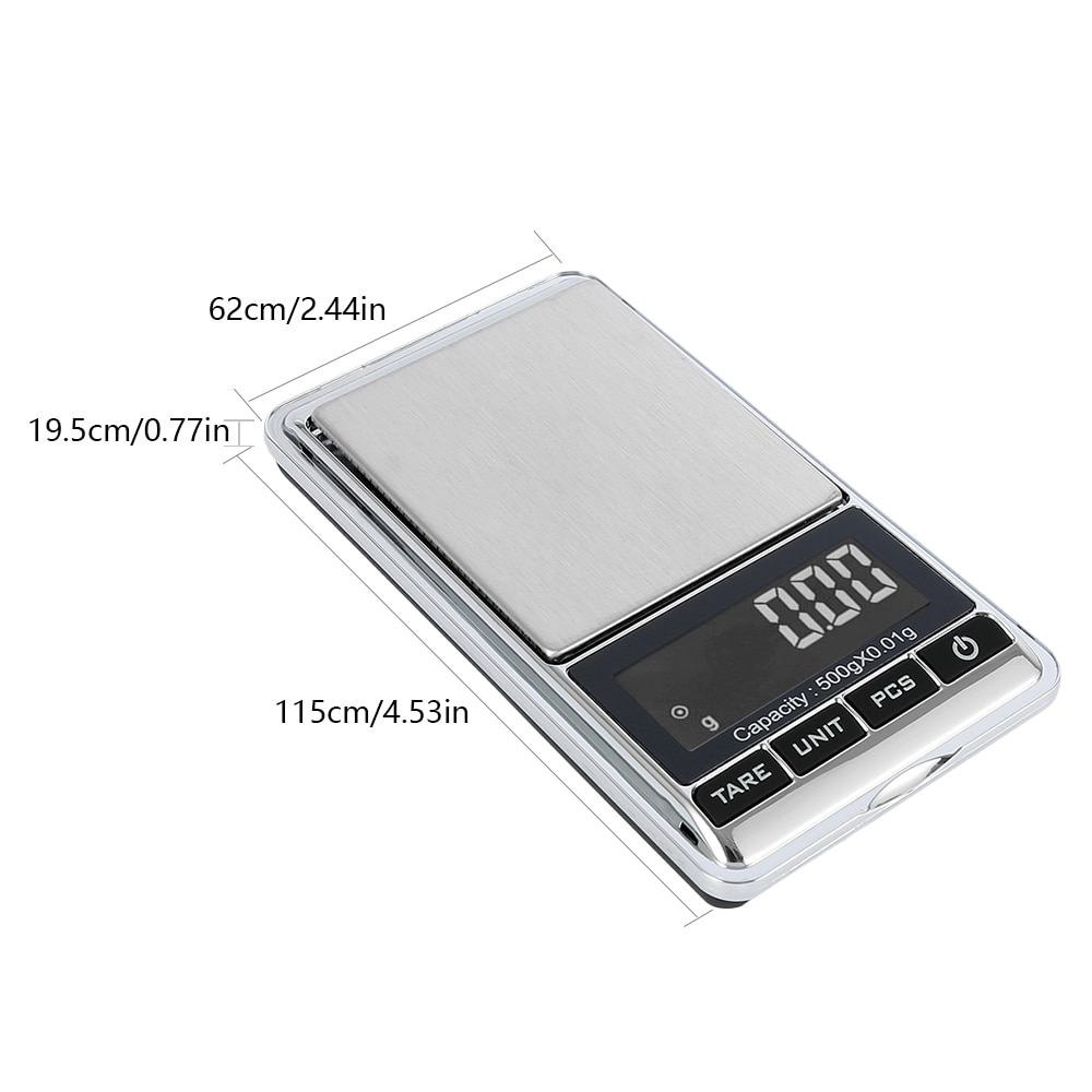 500g 0.01 DIGITAL POCKET FOOD KITCHEN SCALES JEWELLERY ELECTRONIC milligram micro mg