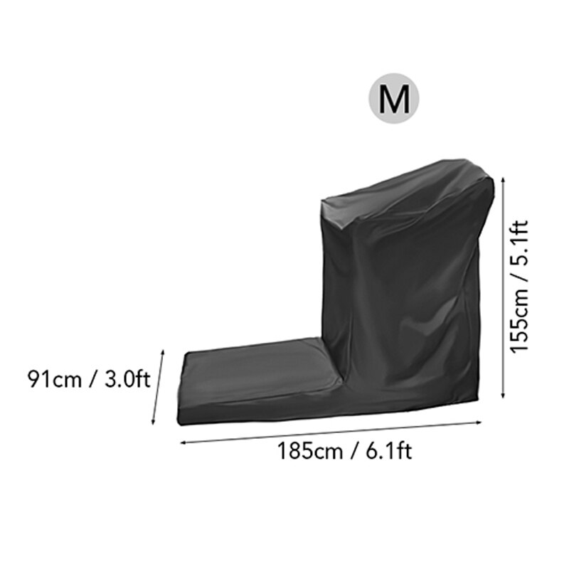 Cubierta plegable para caminadora eléctrica, funda impermeable a prueba de polvo para máquina de correr, protector deportivo Universal para caminar con cremallera: M