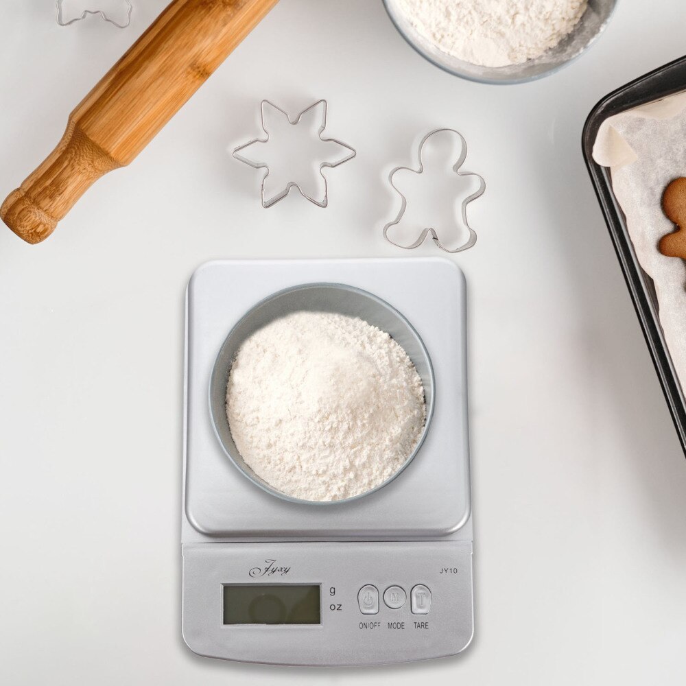 1pc Digital Electronic Food Scale Spice Sugar Measuring Weighing Tool Battery