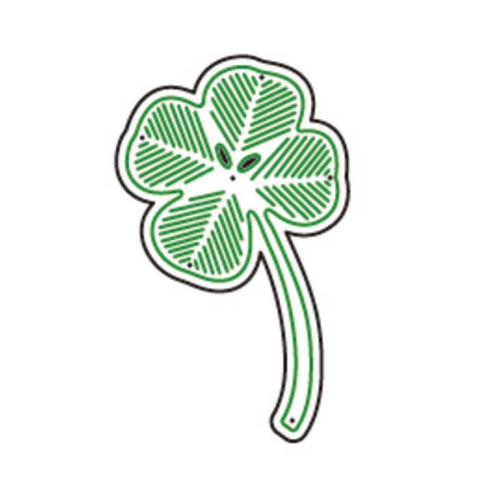 Hemere Klavertje Vier Gestikt Metalen Stansmessen Stencil Scrapbooking Voor Card Making Diy Embossing Bezuinigingen