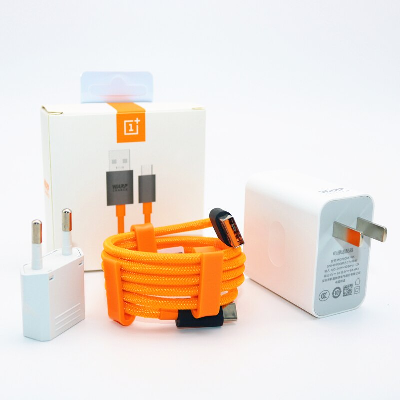 Oneplus Warp ladung ladegerät 30W USB Dash lade EU/UNS Schnelle Power adapter Typ-C Kabel 5V 6A Für One plus 7t 7 Pro 6 6t 5 5t 3: US to EU x 1m cable