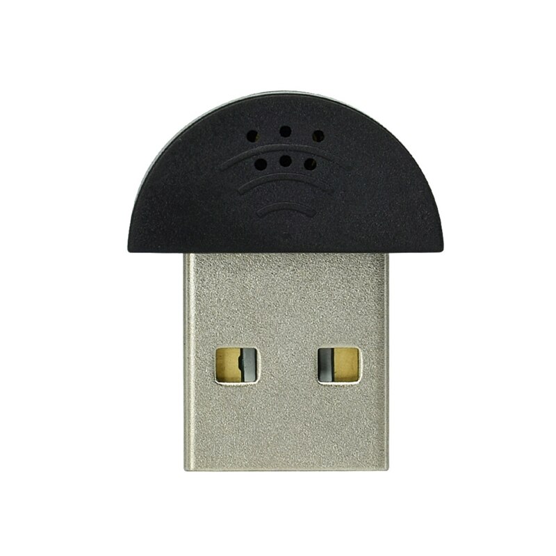 Mini USB 2.0 Microphone Portable Studio Drive Free Mic Adapter for Laptop/Notebook/PC/MSN/Skype 18x20mm
