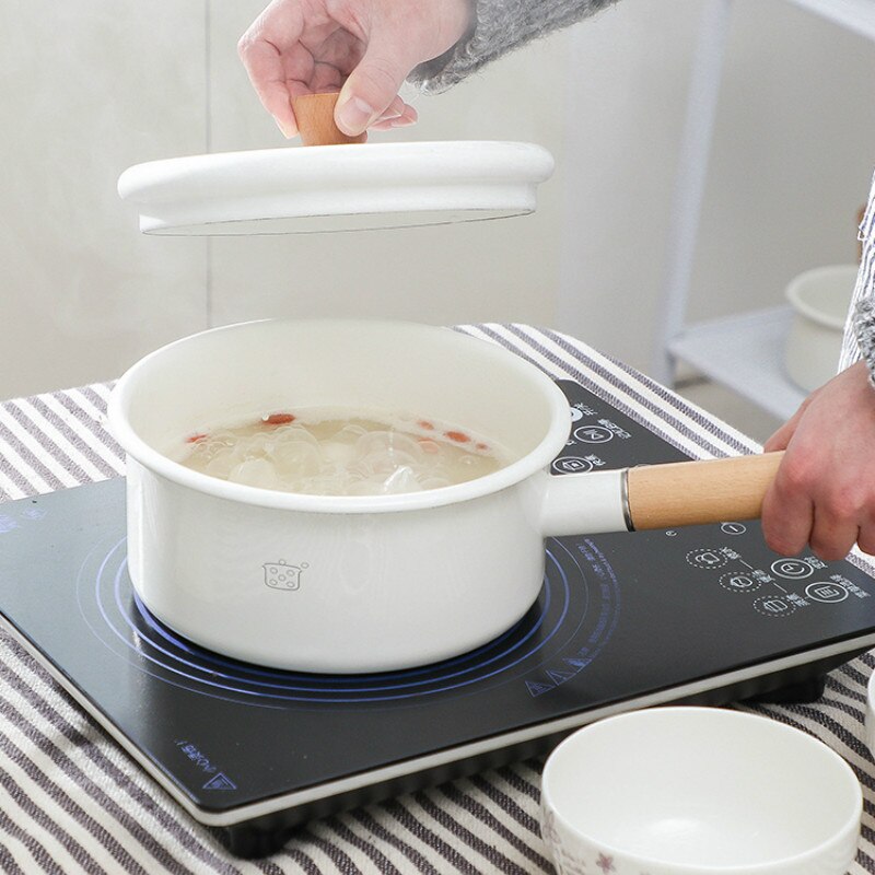 Enamel thick pot soup induction cooker gas cooker available heat resistant pot Japanese non-stick pan japanese pot pot
