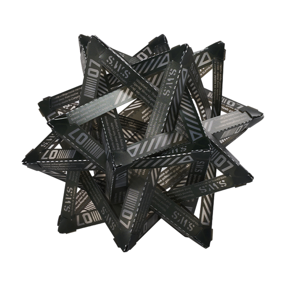 DIY Outdoor Ster Camping Licht Schaduw Waterdichte Sfeer Lamp Cover Slijtvaste Decoratieve Lantaarn Lampenkap (Geen lampen): green