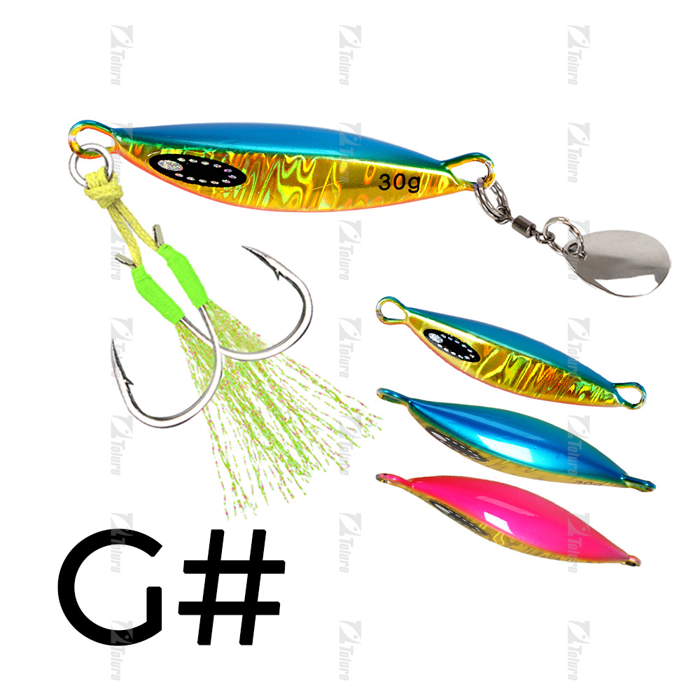 TOLU 2024 Spin Tail Metal Jig señuelo de pesca 20g 30g 40g 60g Spinner Shad Metal Vib Casting Shore Jig cebo hoja de cobre cuchara lubina: 55 mm / Etiqueta blanca y negra